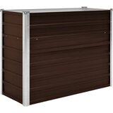  Povišena vrtna gredica smeđa 100 x 40 x 77 cm pocinčani čelik | Eponuda.com