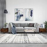 vidaXL Klubska mizica 2 kosa dimljeni hrast 50x46x35 cm inženirski les Cene