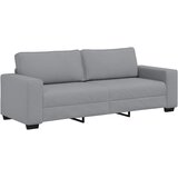  3-dijelni set sofa s jastucima, svijetlo siva tkanina | Shoptok.si