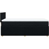  Krevet s oprugama i madracem crni 100 x 200 cm od tkanine | shoptok.hr