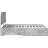  Krevetna konstrukcija s ladicama Betonski sivi 150 x 200 cm | shoptok.hr