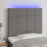  Uzglavlje tamnosivo 100x5x118/128 cm od tkanine Cijene
