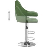 vidaXL Barski stolček temno zelen žamet | Shoptok.si