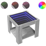 Stolić za kavu LED boja hrasta 53x53x45 cm konstruirano drvo | shoptok.hr
