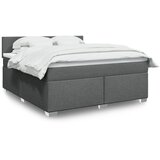 Maison Chic Box spring postelja - Vzmetna postelja z vzmetnico temno siva 180x200 cm blago SL4488, (21905665) | Shoptok.si