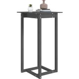 vidaXL Barska miza siva 60x60x110 cm trdna borovina | Shoptok.si