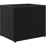 Furnova Vrtno cvetlično korito črno 36x30x32 cm poli ratan, (21920850) | Shoptok.si
