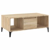 Maison Chic Klubska mizica - kavna mizica - Nizka mizica sonoma hrast 90x50x36,5 cm inženirski les, (21752545) Cene