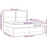  Box spring postelja z vzmetnico bela 180x200 cm umetno usnje, (20900302) | Shoptok.si