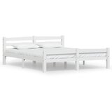 The Living Store Posteljni okvir bel iz trdne borovine 160x200 cm - Posteljni Okvir, (21527508) | Shoptok.si