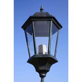 vidaXL stoječa vrtna svetilka 230 cm temno zelena/črna aluminijasta | Shoptok.si