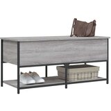  Klupa za pohranu siva boja hrasta 100x42 5x47 cm drvena | shoptok.hr