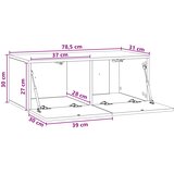 TV ormar za zid 78,5 x 31 cm Bijela Konstruirano drvo Zidne | Shoptok.si