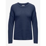 Only Navy blue women's basic sweater Bella - Women Cene
