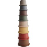 Mushie Stacking Cups Toy igrača 3v1 Retro 8 kos | Shoptok.si