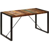  Blagovaonski stol od masivnog obnovljenog drva 140 x 70 x 75 cm | shoptok.hr