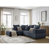 Bobochic Paris Tamno plava kutna garnitura od šenila (s lijevim kutom/u obliku slova L) Whesley – | shoptok.hr