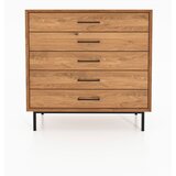 The Beds Visoka komoda od hrastovine u prirodnoj boji 97x95 cm Abies - Cijene