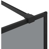  Zid za walk-in tuš Crna 80 x 195 cm Staklo otporno na udarce | shoptok.hr