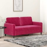  Dvosjed crvena boja vina 140 cm baršunasti | shoptok.hr