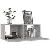  4-dijelni set TV ormarića siva boja betona od iverice | shoptok.hr