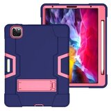 NIKCORP Ovitek za iPad Pro 12.9 (2021/2020/2018), robusten silikonski etui s stojalom in mestom za pisalo, roza barve, (5000139162) | Shoptok.si