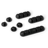 Durable samolepilna sponka za kable, 6 kos CAVOLINE CLIP temno siva DU504137 | Shoptok.si