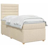  Boxspring krevet s madracem Krem 90 x 200 cm Tkanina - Krem 90 x 200 cm Dizajn linija | shoptok.hr