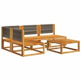  Vrtni set od 5 dijelova s jastucima, akacija i uže | shoptok.hr