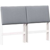  Tapecirani uzglavlje Svijetlo siva 140 cm Čvrsto borovo drvo | shoptok.hr
