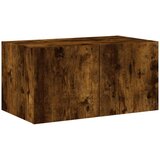  5-dijelni zidni TV elementi s LED svjetlima boja hrasta drveni | shoptok.hr