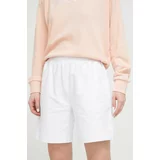 Emporio Armani Underwear Kratke hlače za žene, boja: bijela, s tiskom, visoki struk