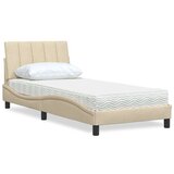  Krevet s madracem krem 80 x 200 cm od tkanine | shoptok.hr