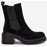 Boto Women's Insulated Ankle Boots On Block Heel Black Zoralia | shoptok.hr