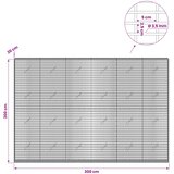  Gabion s žicom debljine 3,5 mm i mrežom 5x2,5 cm 300x20x200 cm | shoptok.hr