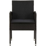 3-dijelni vrtni blagovaonski set od poliratana crni | shoptok.hr