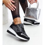 Gemre Black wedge sneakers Fastello | Shoptok.si