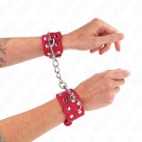 Kink Okovi Za Zapestje With Double Line Red | Shoptok.si