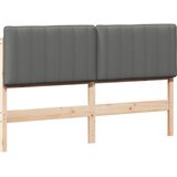  Tapecirani uzglavlje s uzglavljem Smeđa i svijetlosiva 160 cm | shoptok.hr