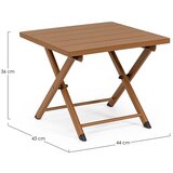 BIZZOTTO Aluminijasta vrtna klubska mizica 43x44 cm Taylor – | Shoptok.si