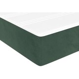 vidaXL Vzmetnica z žepkasto vzmetjo temno zelena 100x200x20 cm žamet | Shoptok.si