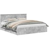  Okvir za krevet s ladicama Betonski sivi 180 x 200 cm - Beton siva 180 x 200 cm | shoptok.hr