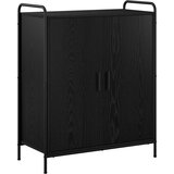  Ormar za cipele 76 x 36,5 x 93 cm Konstruirano drvo Crni hrast Slike