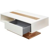 Hom`in klubska miza, 120/43/65 cm črna, bela, hrast artisan | Shoptok.si
