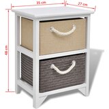  Noćni Ormarići 2 kom Drveni | shoptok.hr