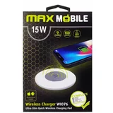Max Mobile bežićni punjač WI-076 QC QUICK CHARGE 15W bijeli