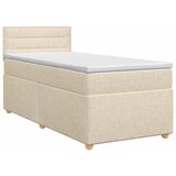  Boxspring krevet s madracem Krem 100 x 200 cm Tkanina - Krem 100 x 200 cm Dizajn linija | shoptok.hr