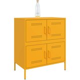 vidaXL Komoda gorčično rumena 68x39x79 cm jeklo | Shoptok.si