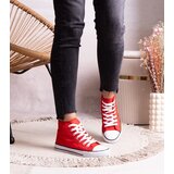 Gemre Red high-top sneakers with lace Bonifakima | Shoptok.si