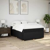  Krevet s oprugama i madracem crni 140 x 190 cm od tkanine | shoptok.hr